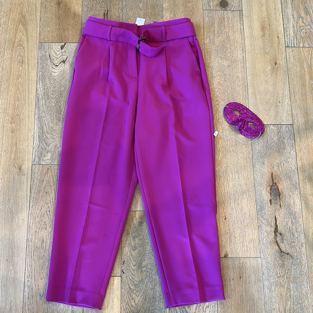 Vibrant Dark Pink Curvy Dress Pants